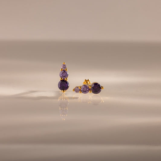 Ombre Birthstone Flatback Studs