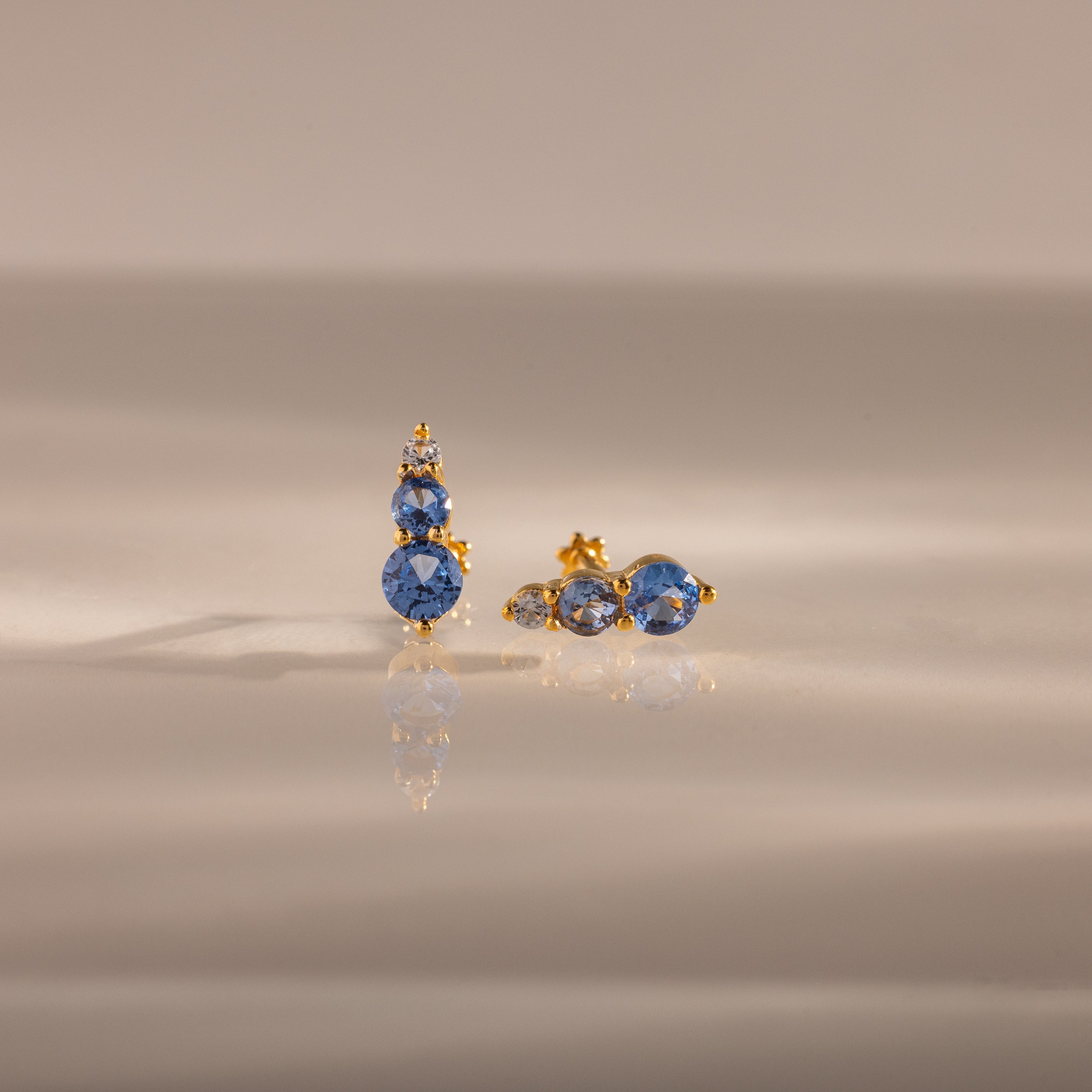 Ombre Birthstone Flatback Studs