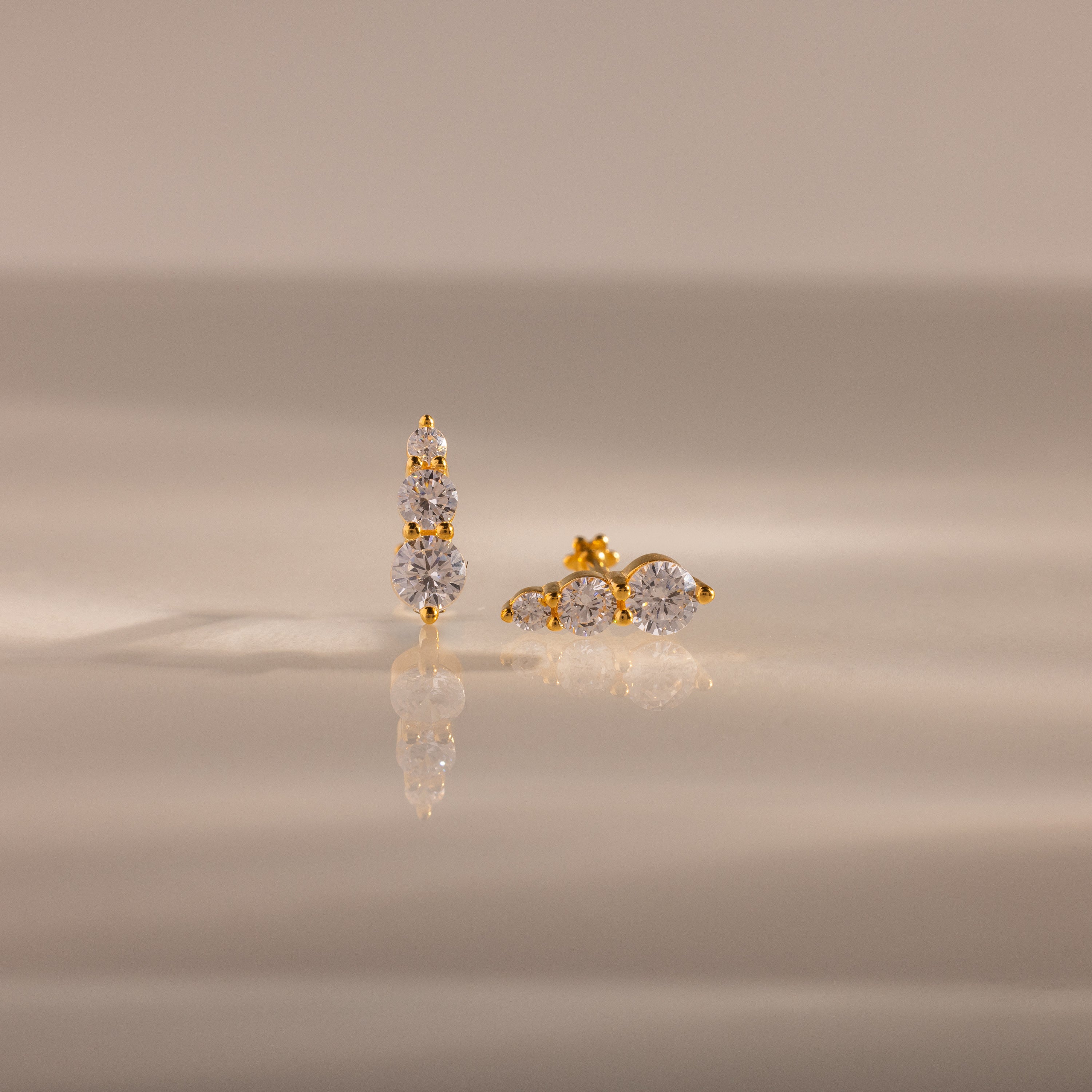 Ombre Birthstone Flatback Studs