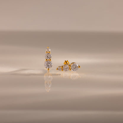Ombre Birthstone Flatback Studs
