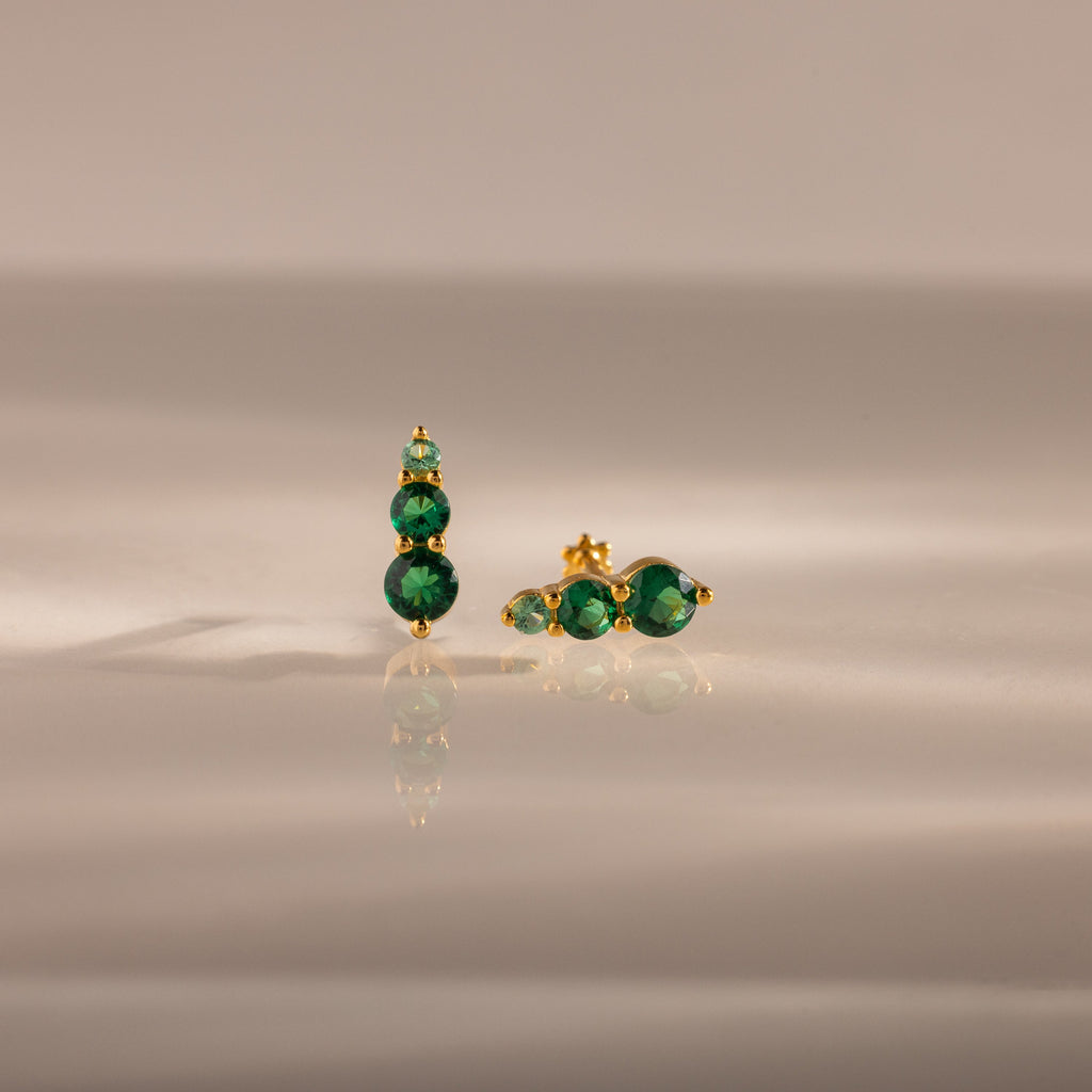 Ombre Birthstone Flatback Studs