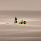 Ombre Birthstone Flatback Studs