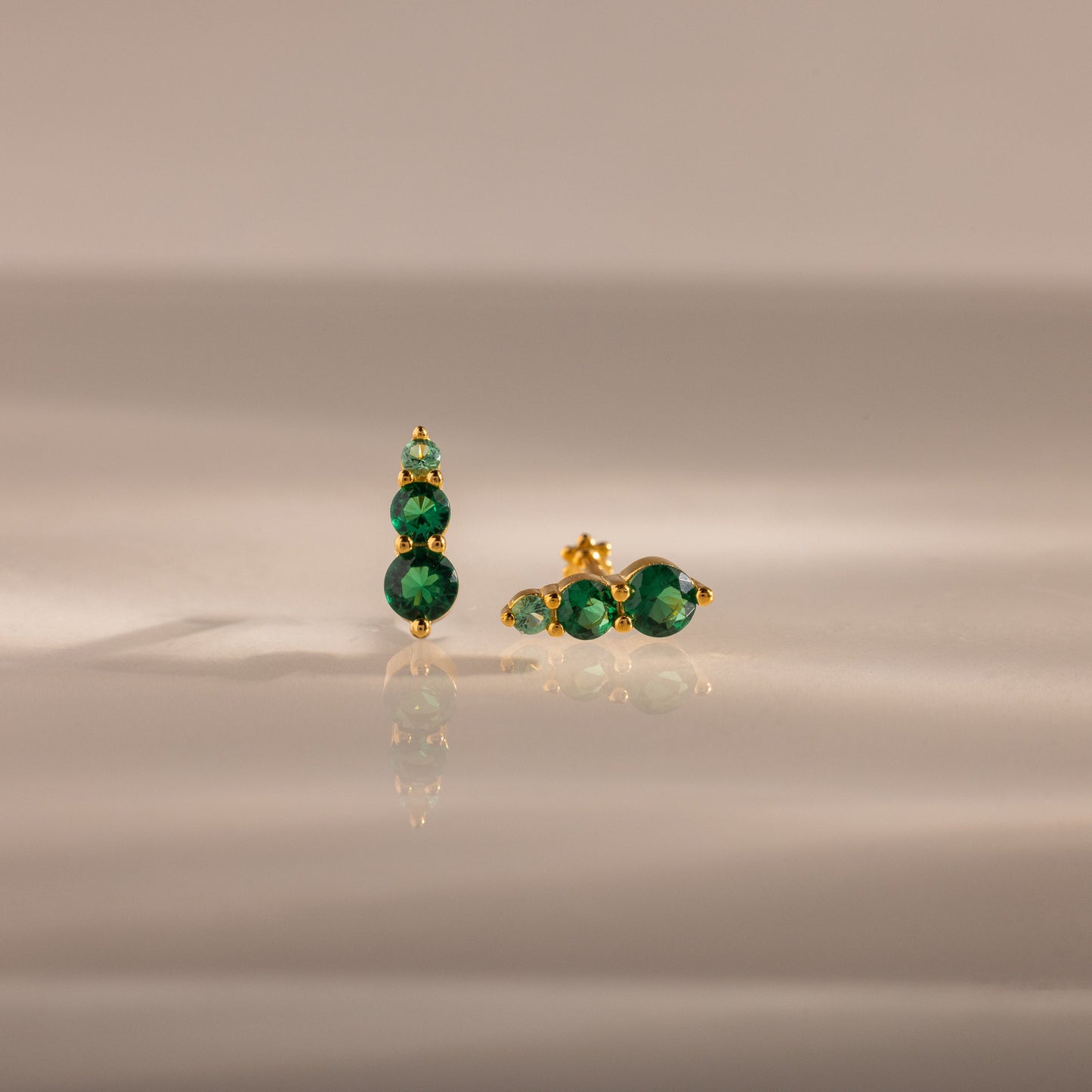 Ombre Birthstone Flatback Studs