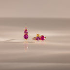 Ombre Birthstone Flatback Studs