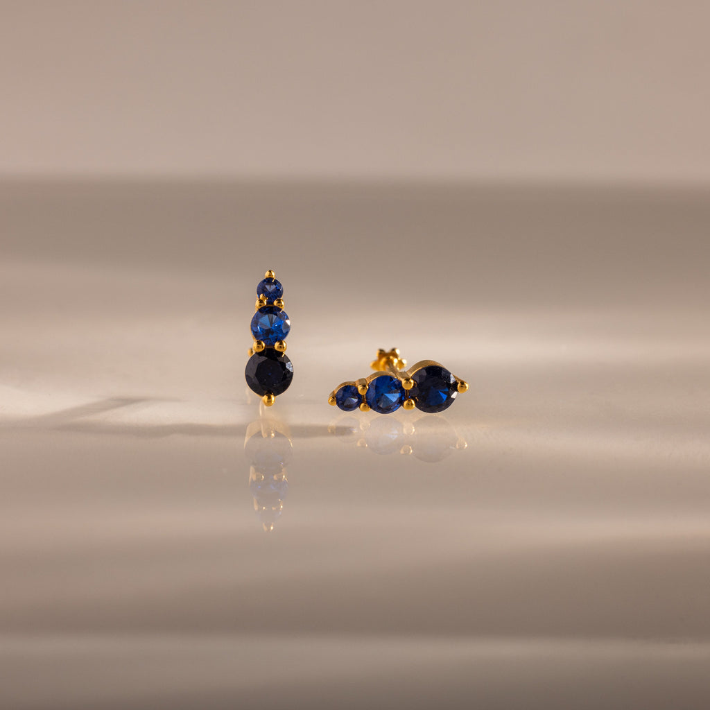 Ombre Birthstone Flatback Studs