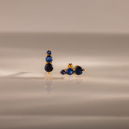Ombre Birthstone Flatback Studs