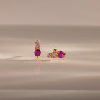 Ombre Birthstone Flatback Studs