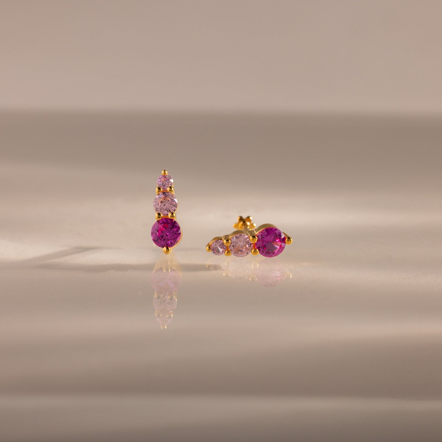 Ombre Birthstone Flatback Studs