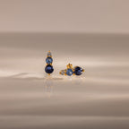Ombre Birthstone Flatback Studs