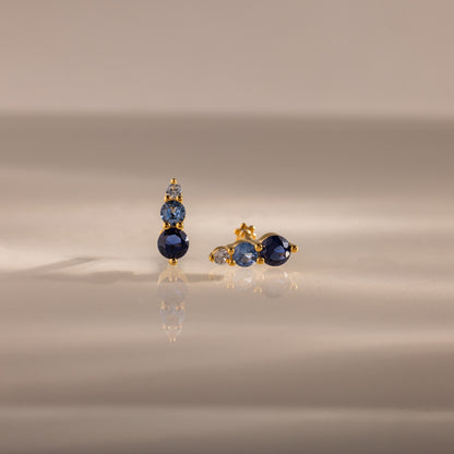 Ombre Birthstone Flatback Studs