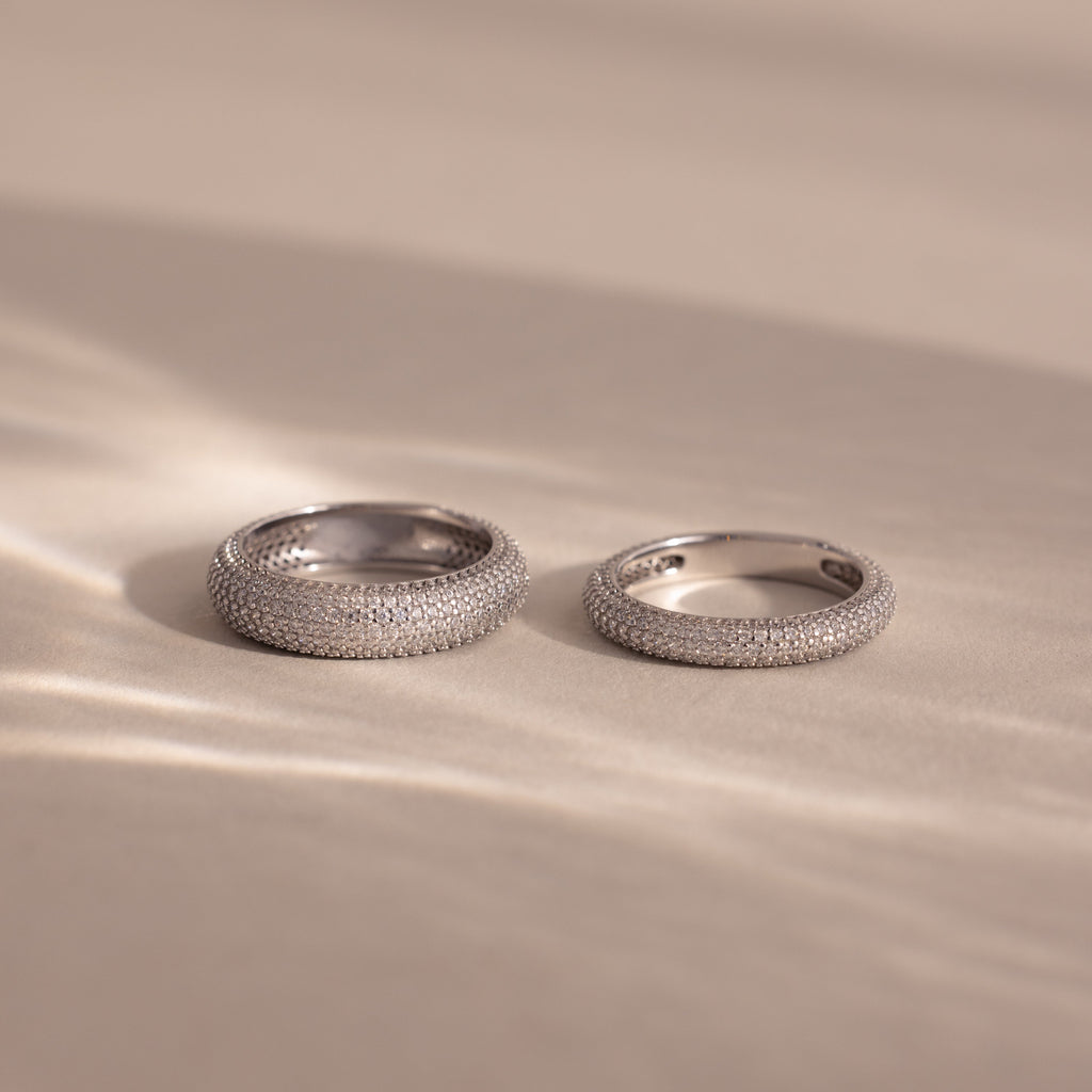 Pave Stacking Rings