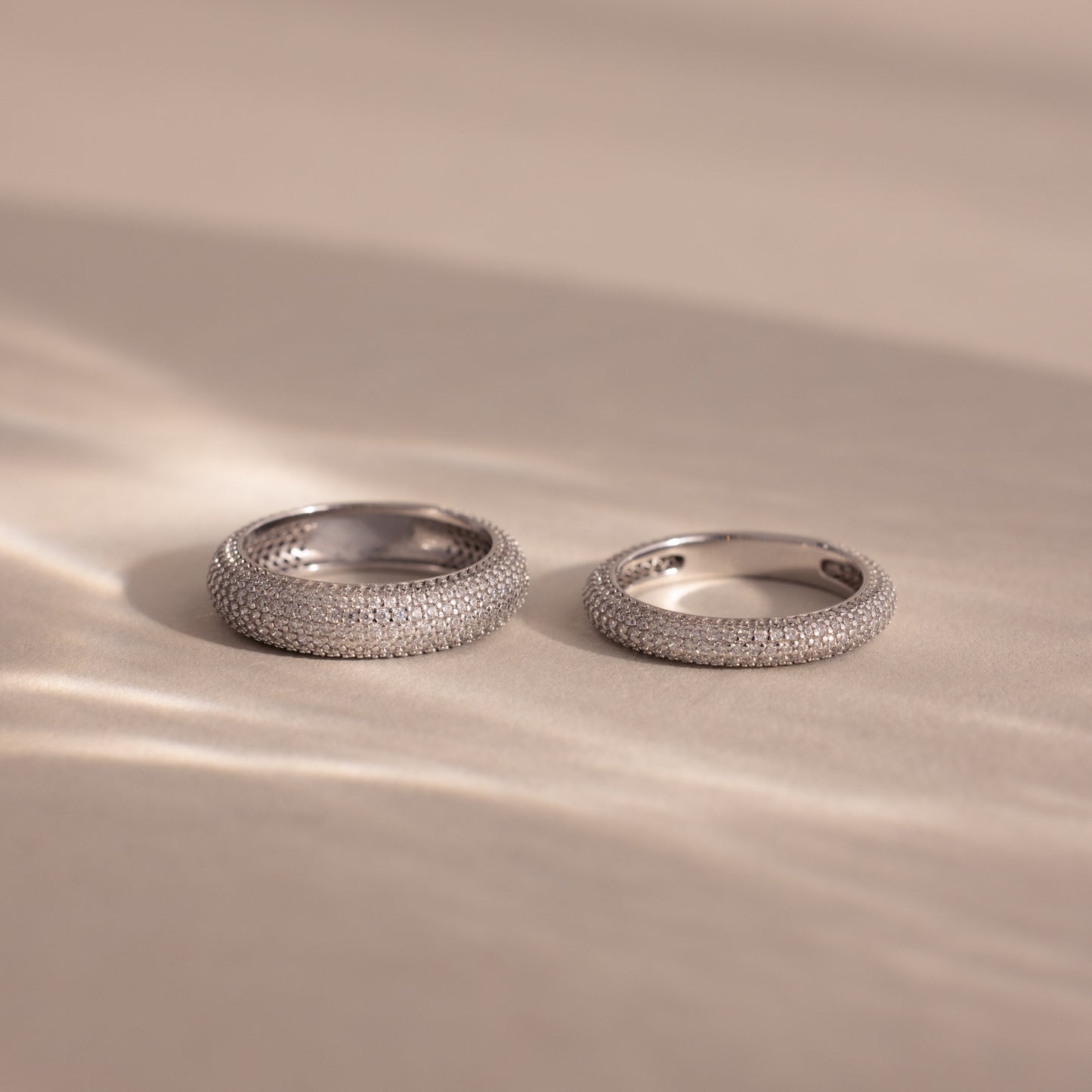 Pave Stacking Rings