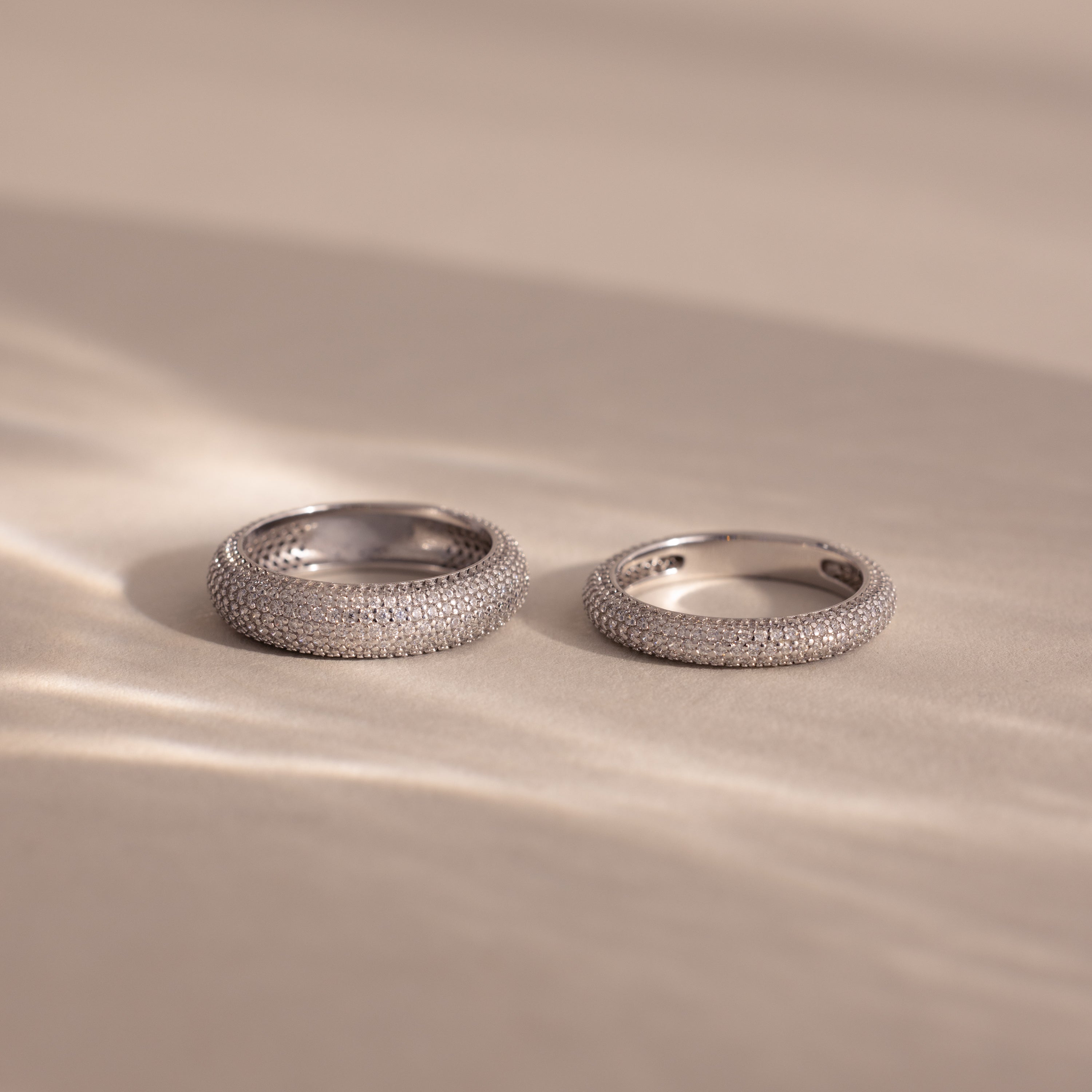Pave Stacking Rings