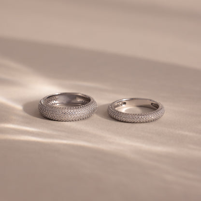 Pave Stacking Rings