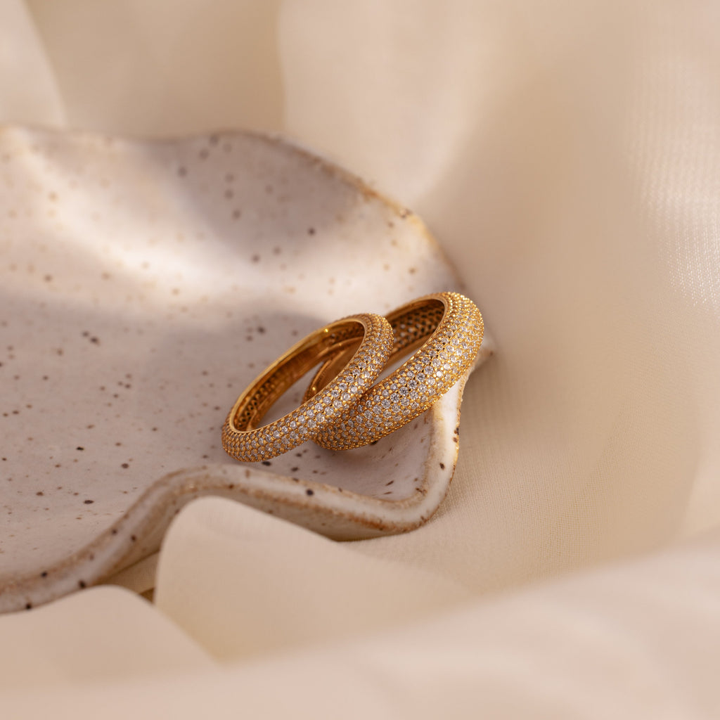 Pave Stacking Rings