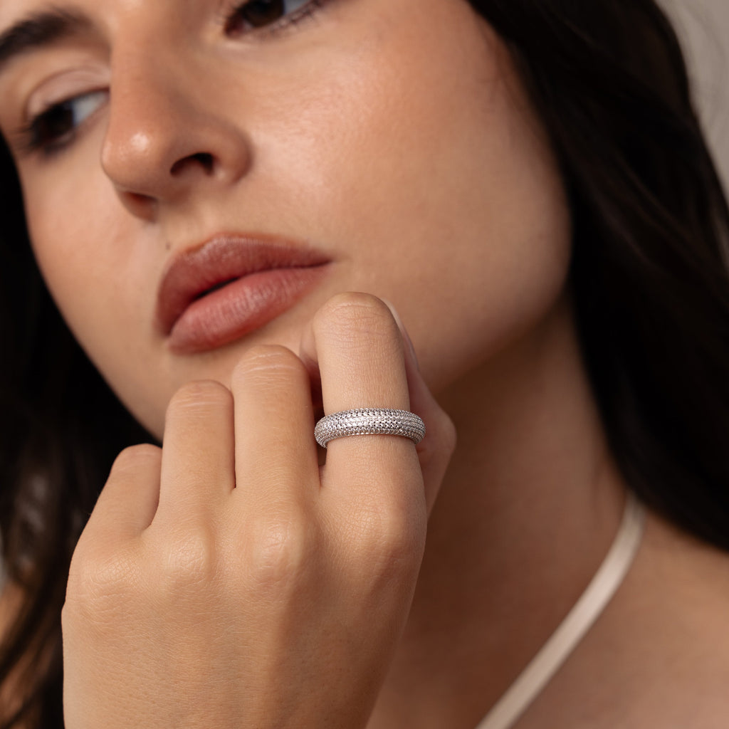 Pave Stacking Rings