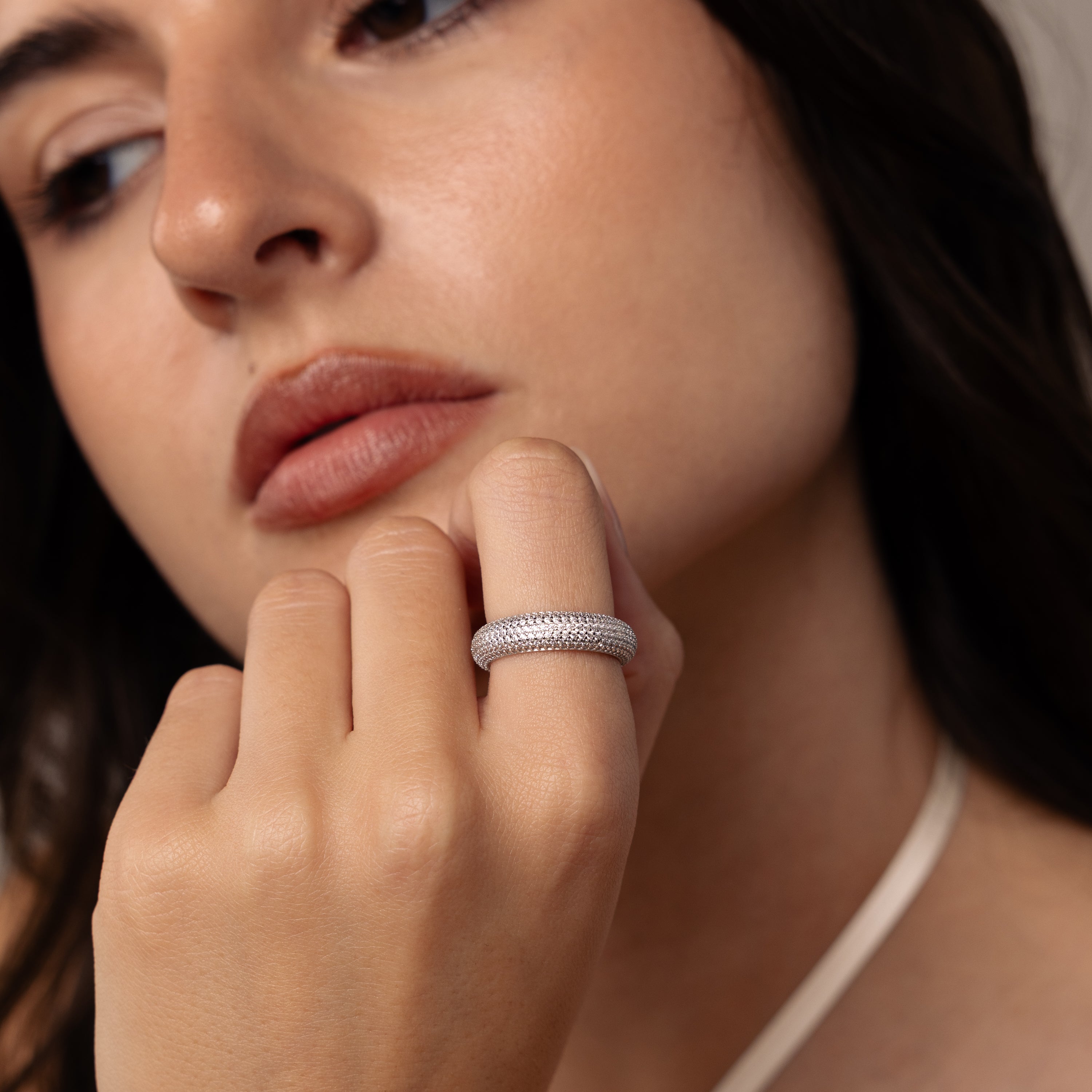 Pave Stacking Rings