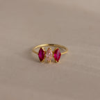 Multiple Marquise Birthstone Ring
