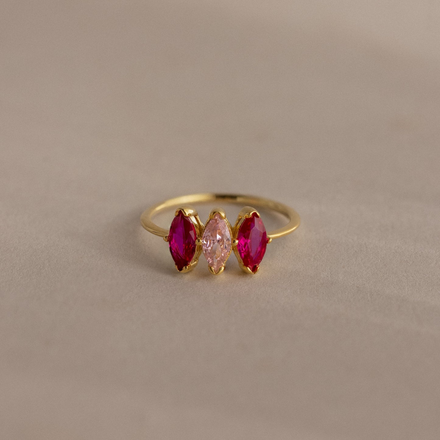 Multiple Marquise Birthstone Ring