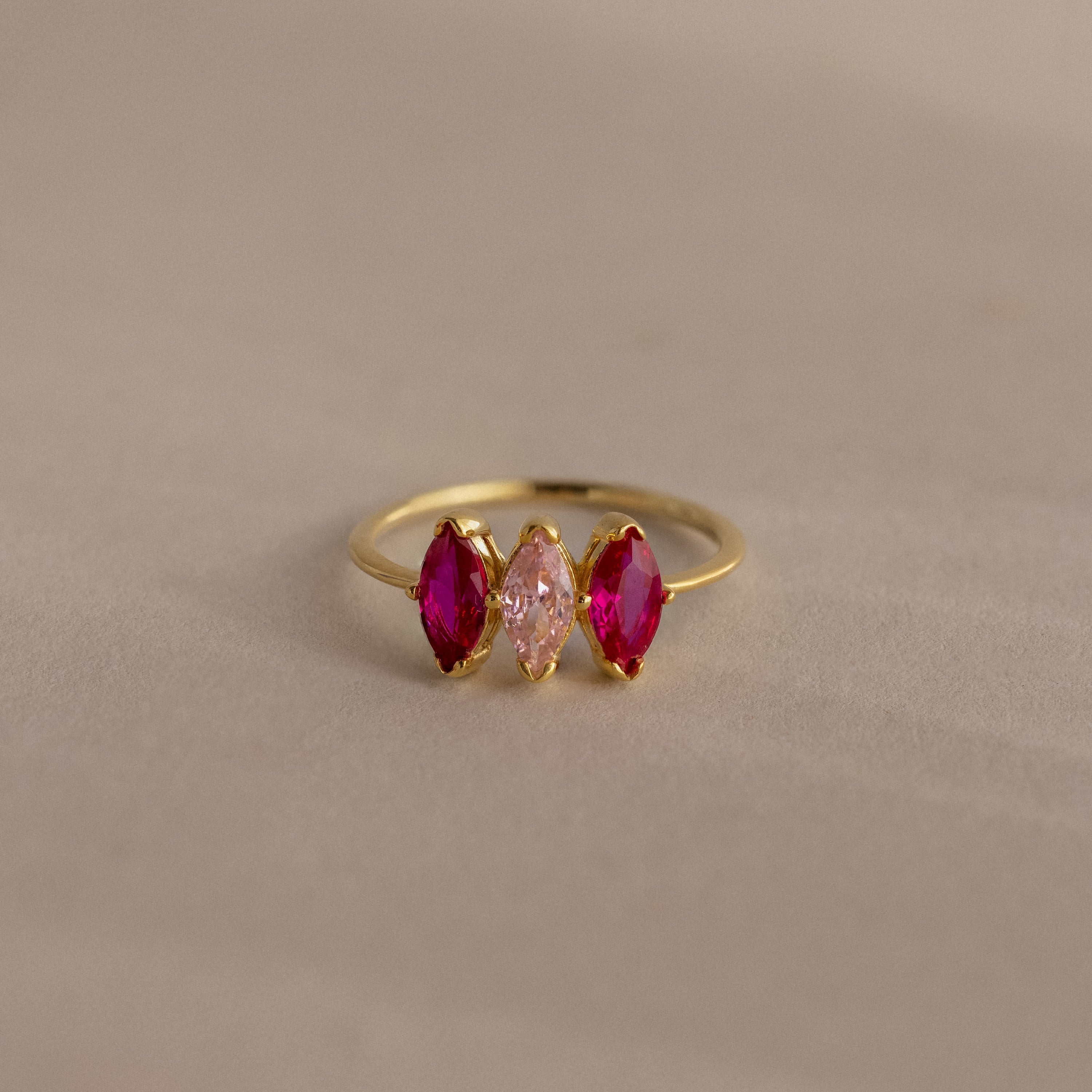 Multiple Marquise Birthstone Ring