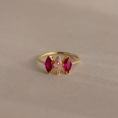 Multiple Marquise Birthstone Ring