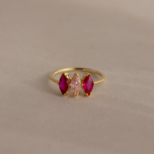 Multiple Marquise Birthstone Ring