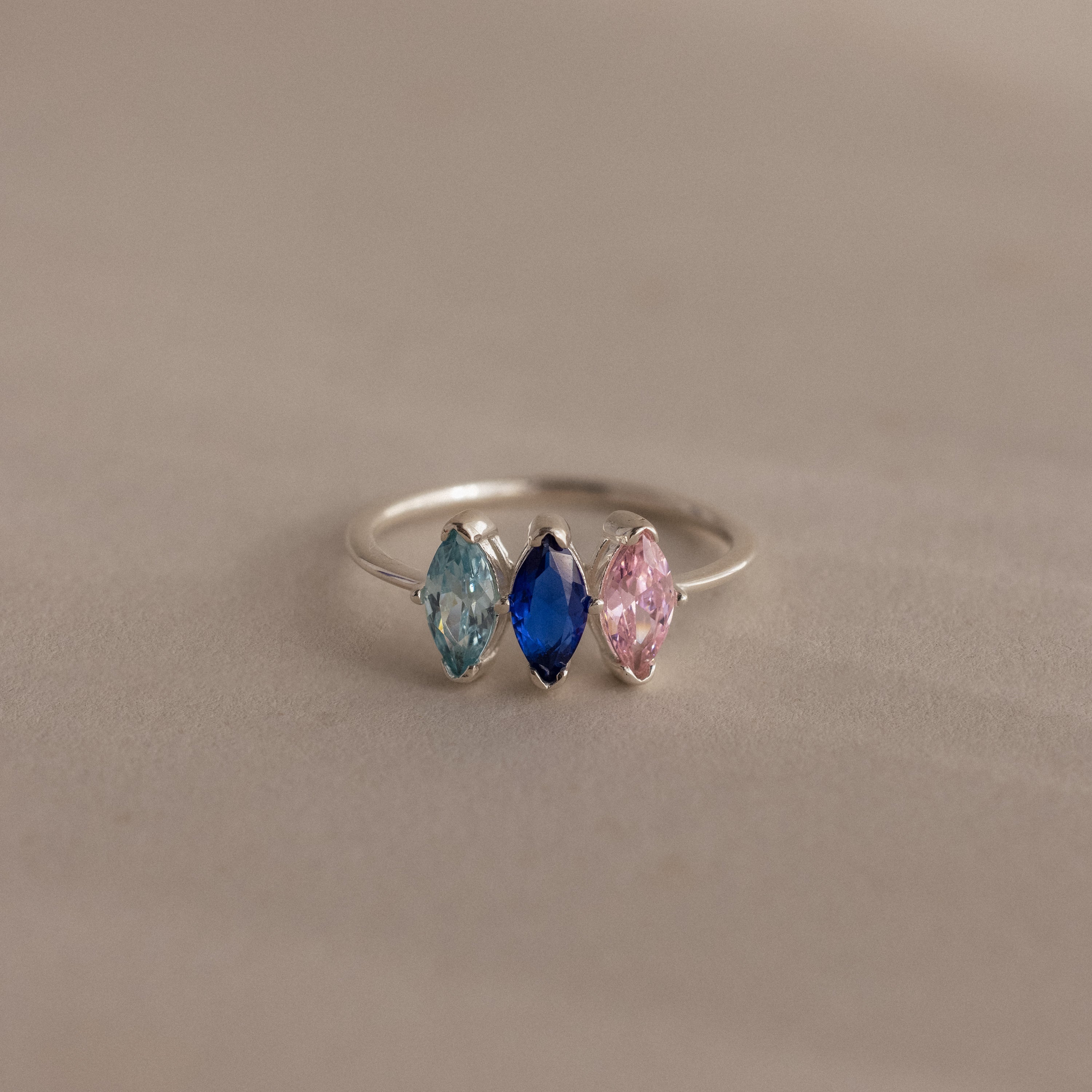 Multiple Marquise Birthstone Ring