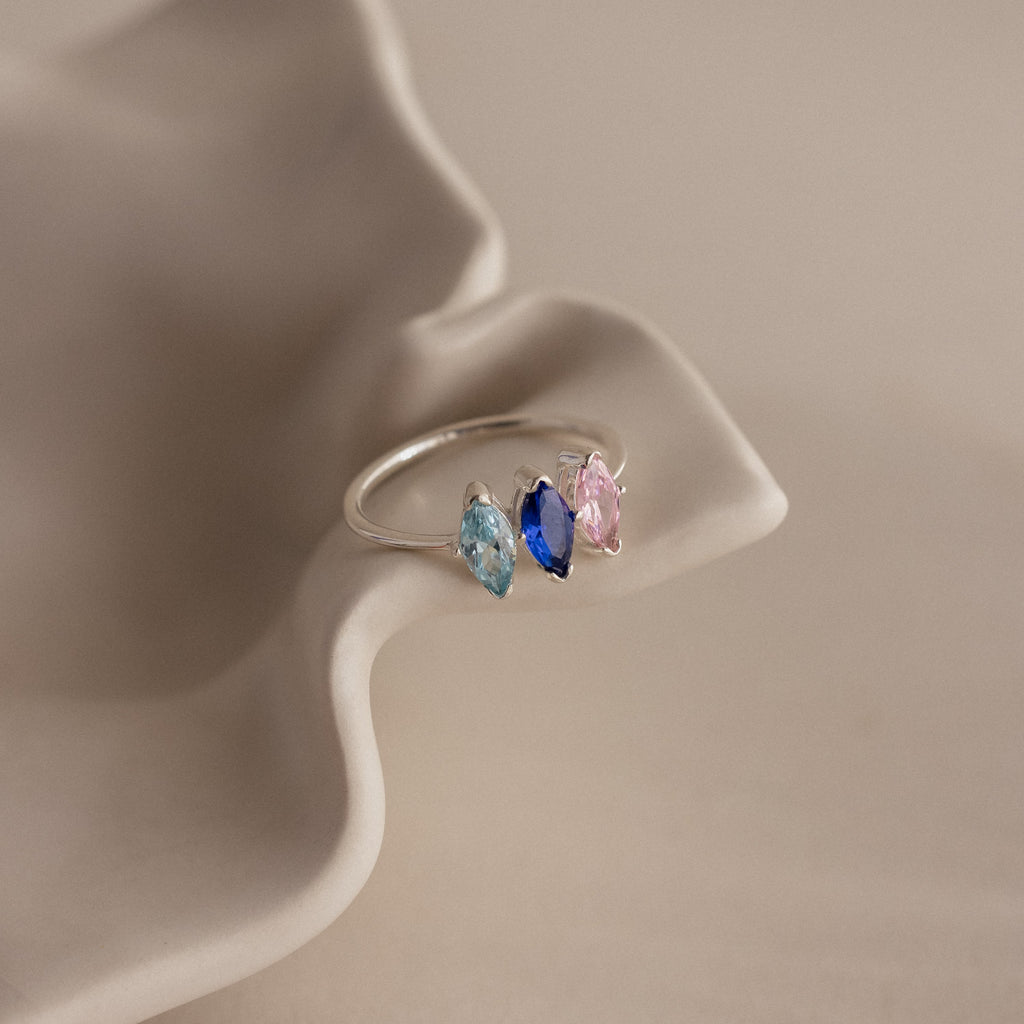 Multiple Marquise Birthstone Ring