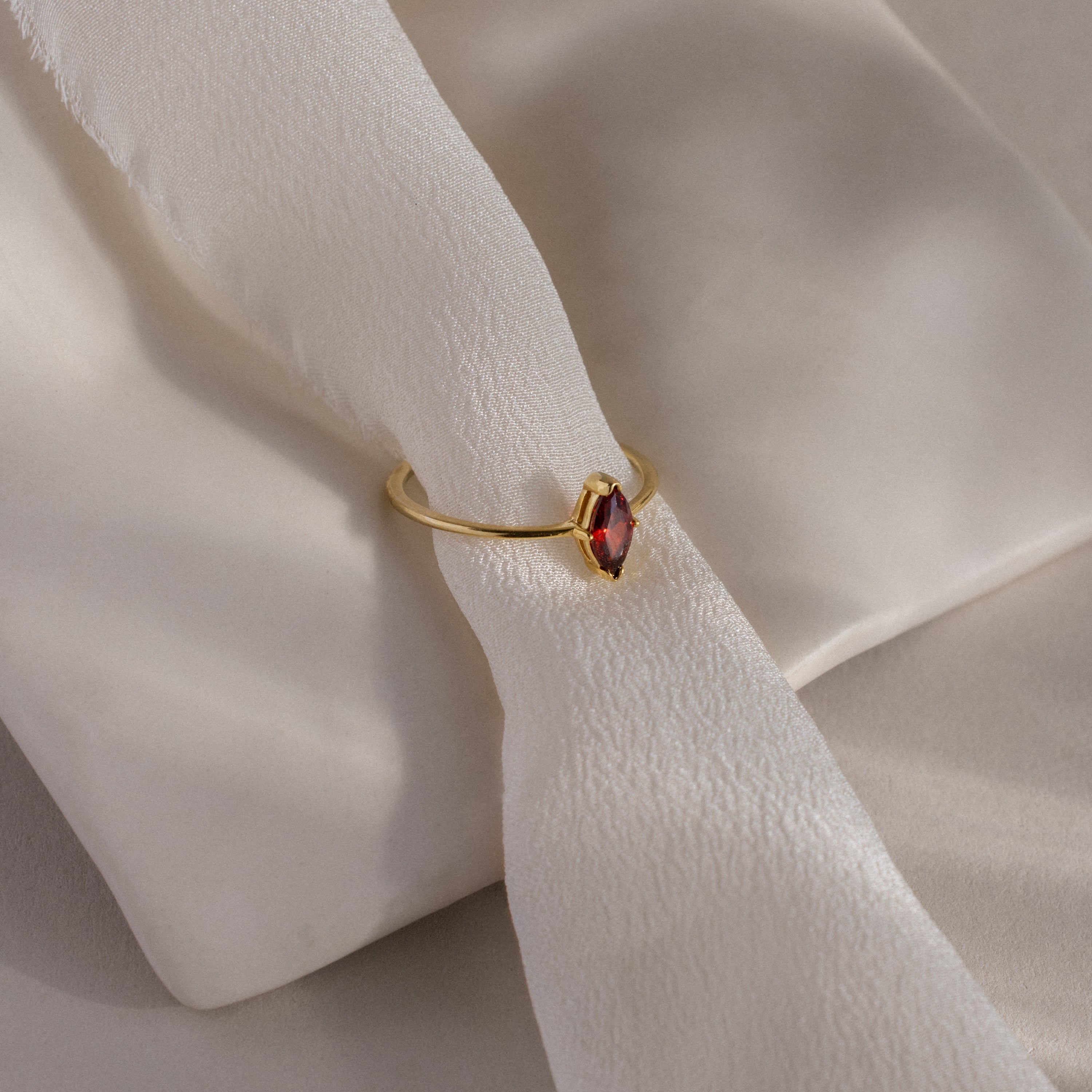 Multiple Marquise Birthstone Ring