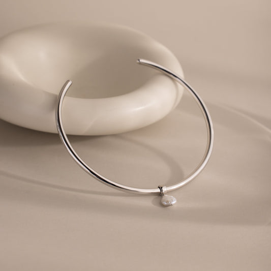 Pearl Cuff Choker Necklace