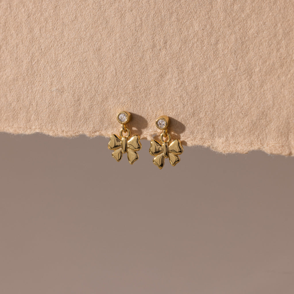 Bow Drop Studs