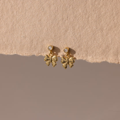 Bow Drop Studs