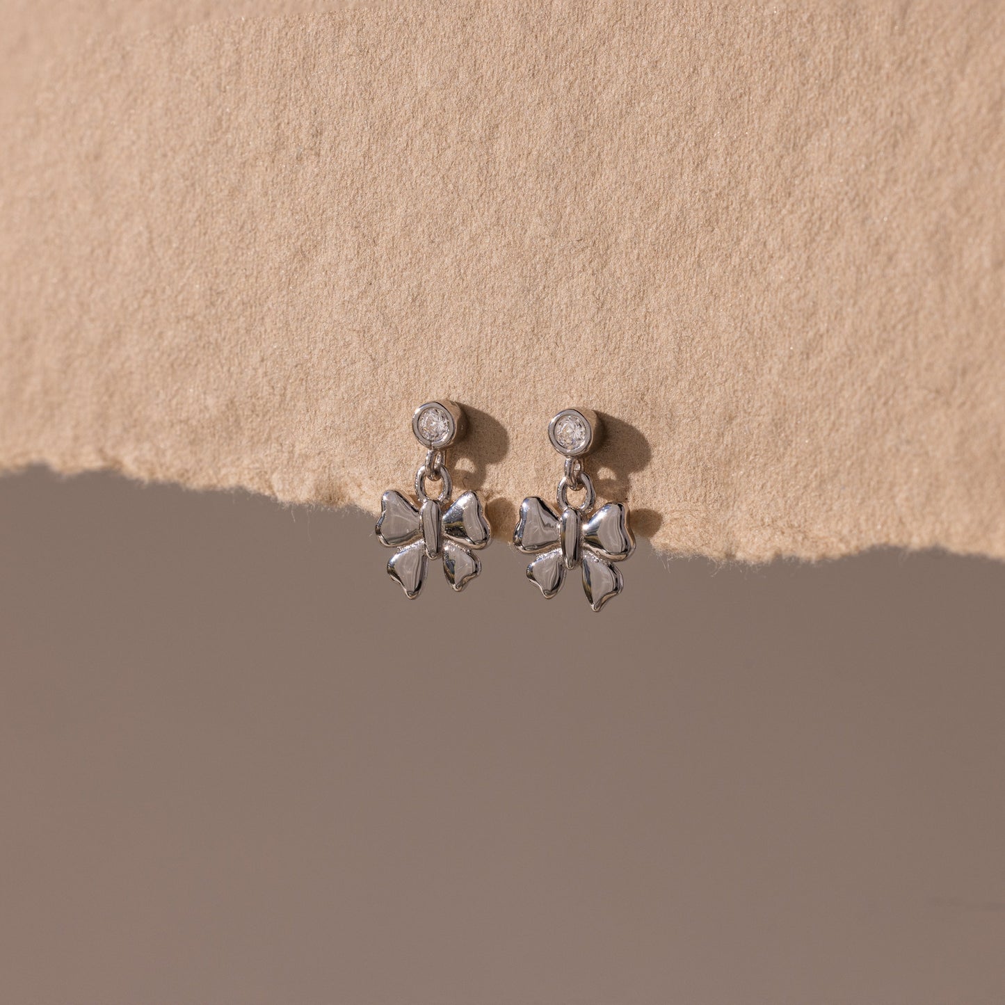 Bow Drop Studs