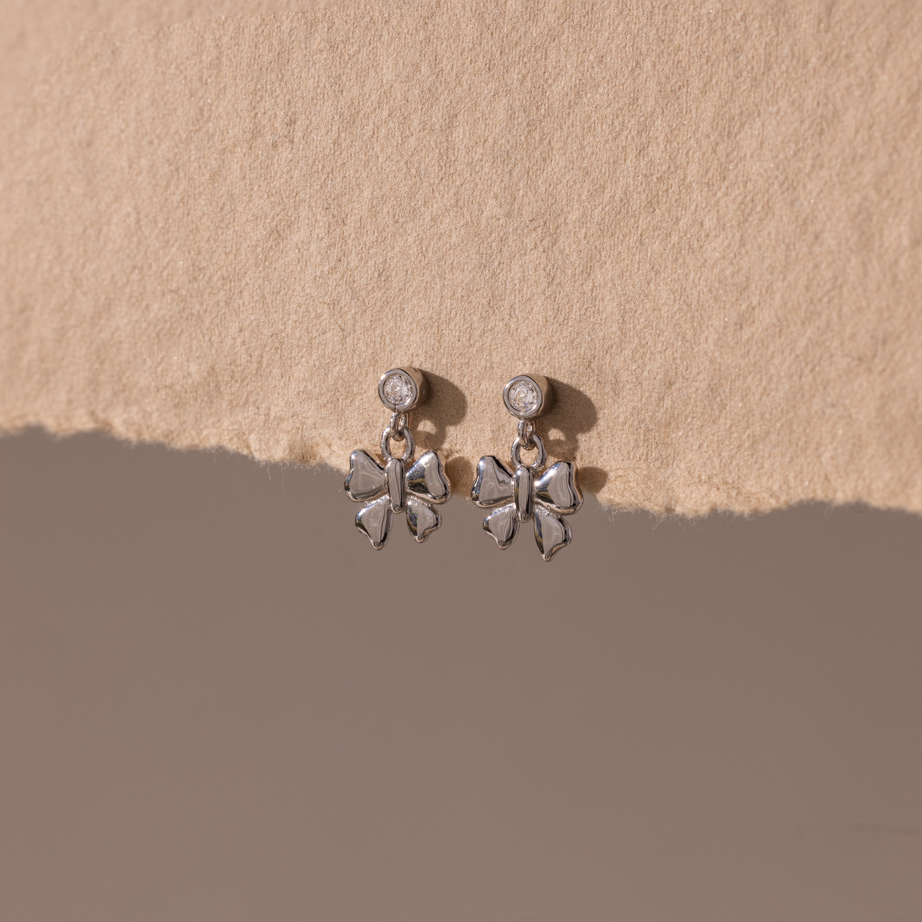 Bow Drop Studs