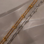 Duo Bead Chain Bracelet