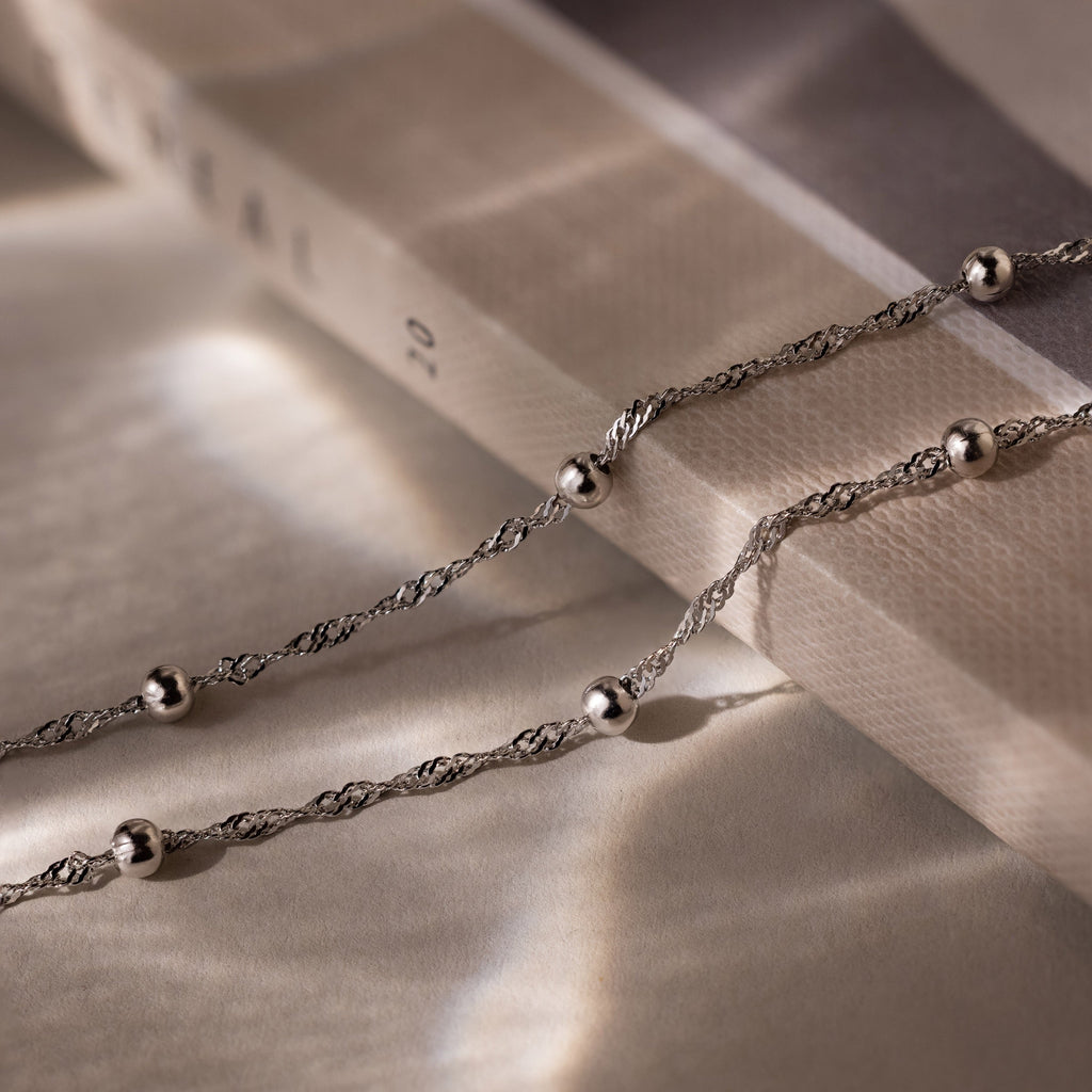 Duo Bead Chain Anklet