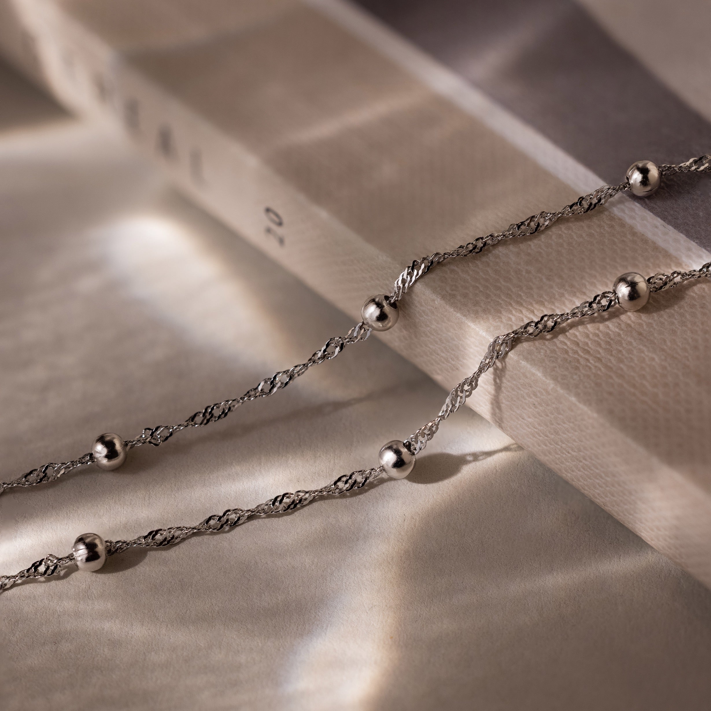 Duo Bead Chain Anklet