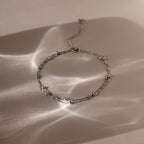 Duo Bead Chain Anklet