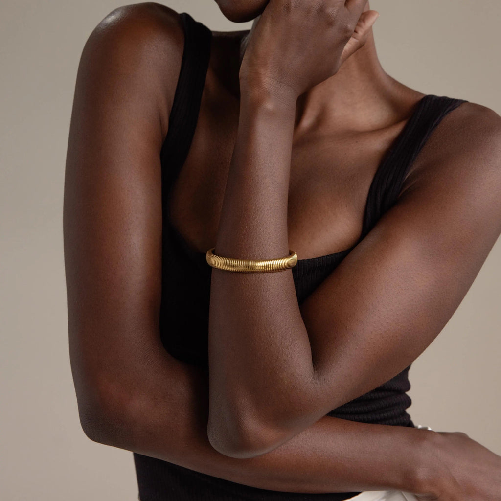 Thick Snake Chain Bangle