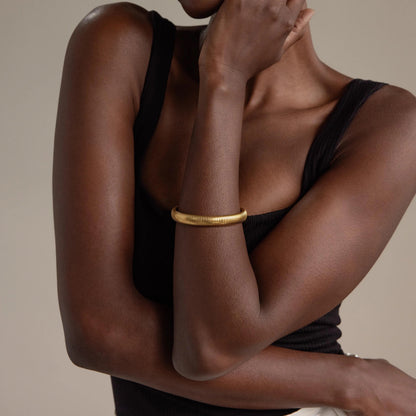 Thick Snake Chain Bangle