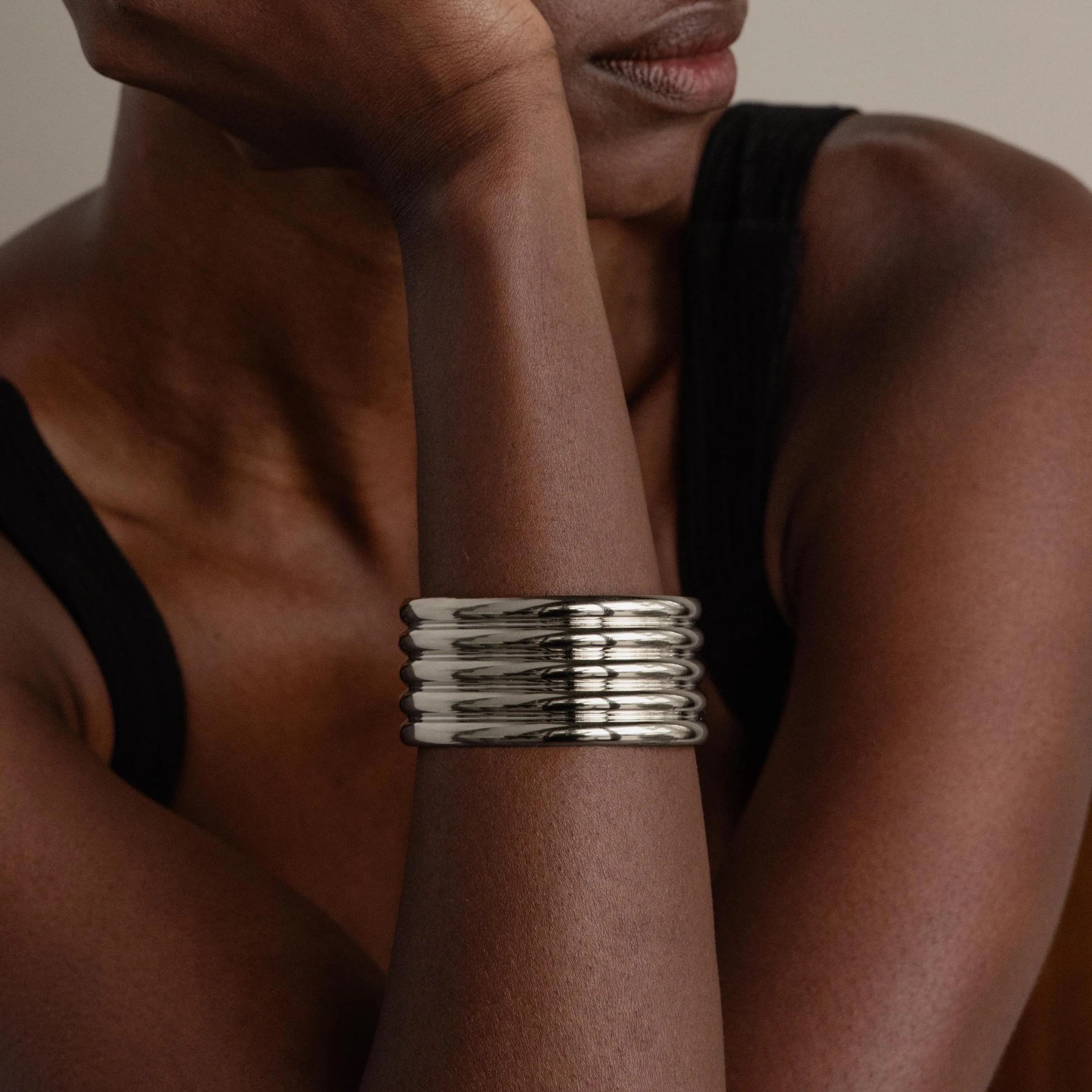Ribbed Cuff Bracelet