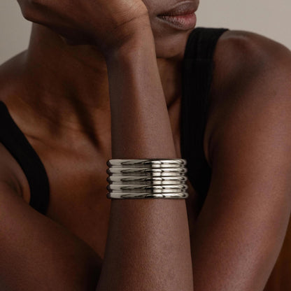 Ribbed Cuff Bracelet