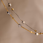 Mixed Metal Star Bracelet
