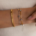 Mixed Metal Star Bracelet