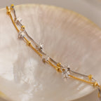 Mixed Metal Star Bracelet