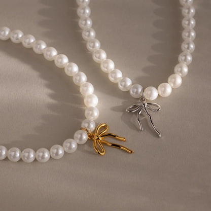Bow Pearl Bracelet