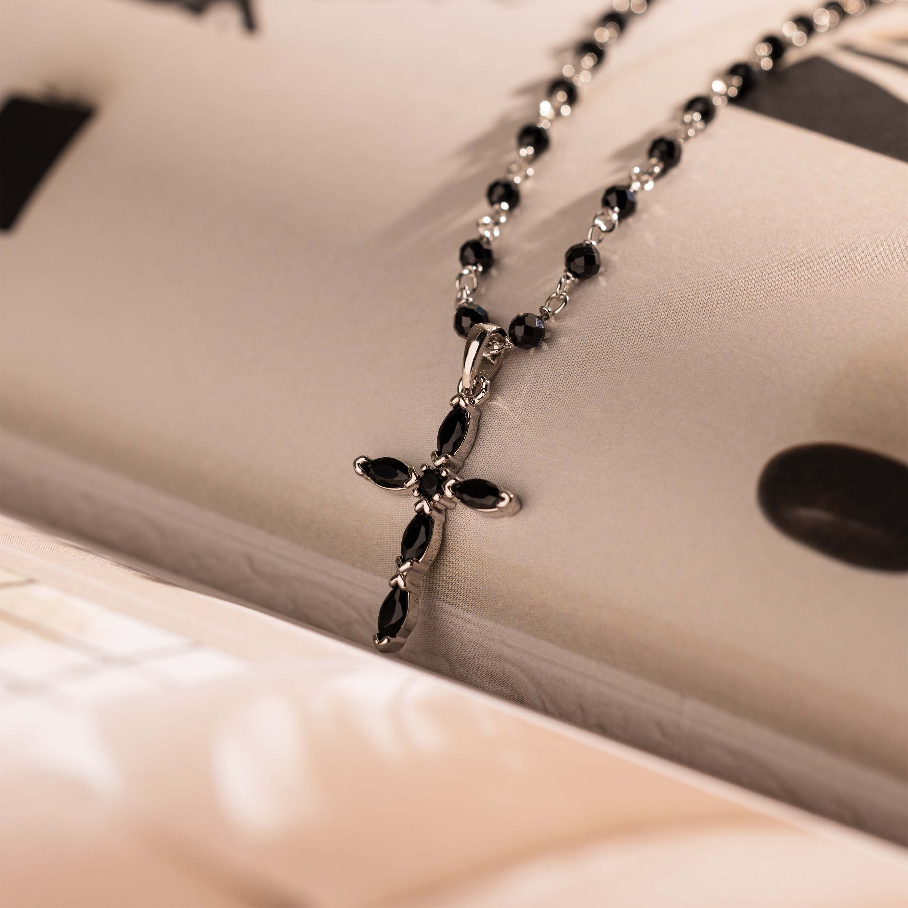 Midnight Cross Necklace