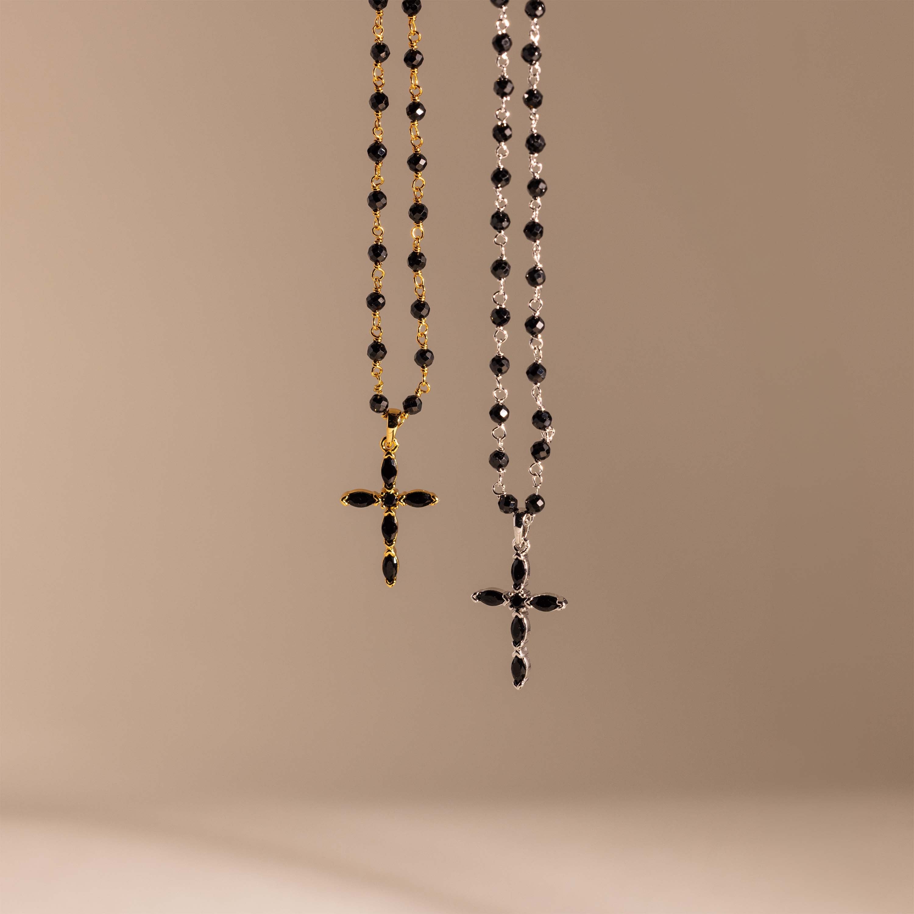 Midnight Cross Necklace