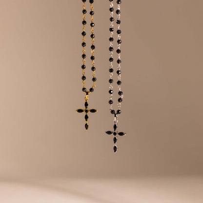 Midnight Cross Necklace