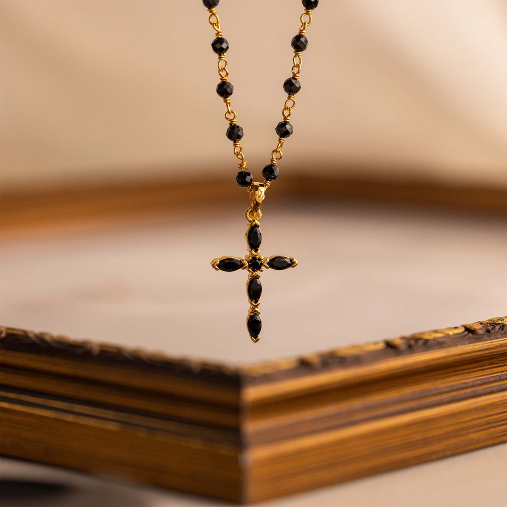Midnight Cross Necklace